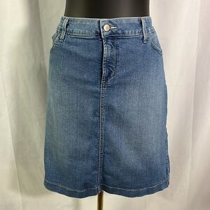 NYDJ High Waist Denim Skirt